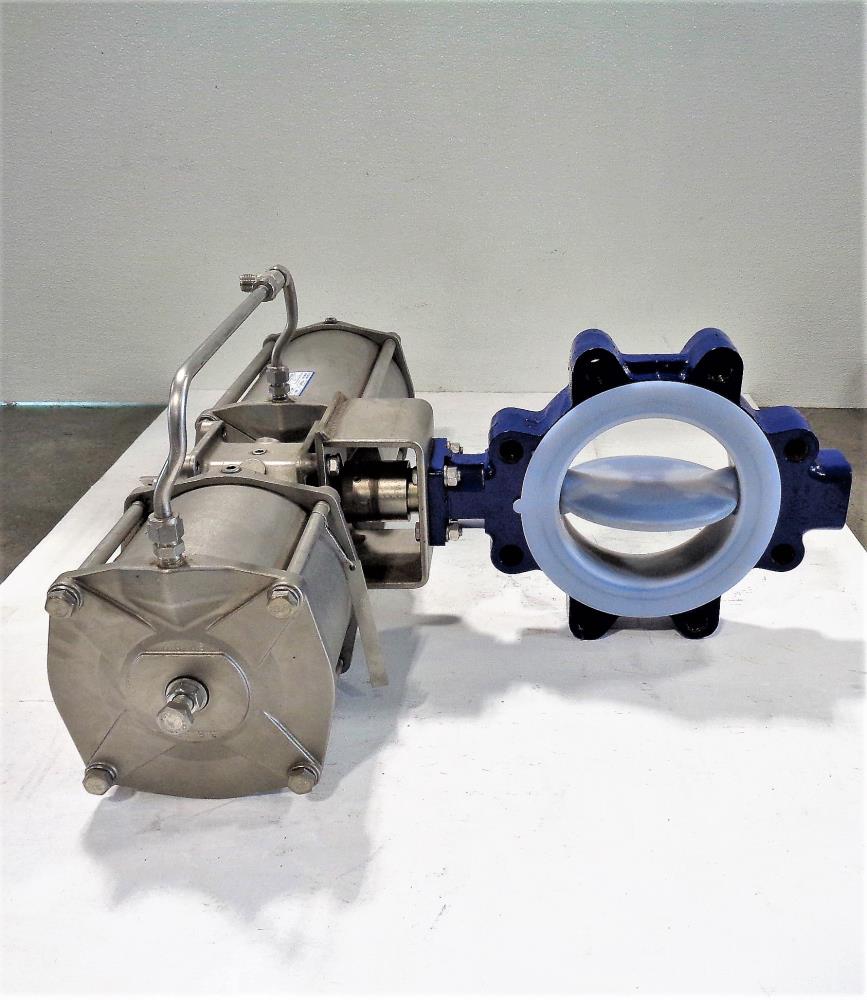 Amri KSB 6" 150# PTFE Butterfly Valve TI 31KFS9CE07 w/ Morin Actuator